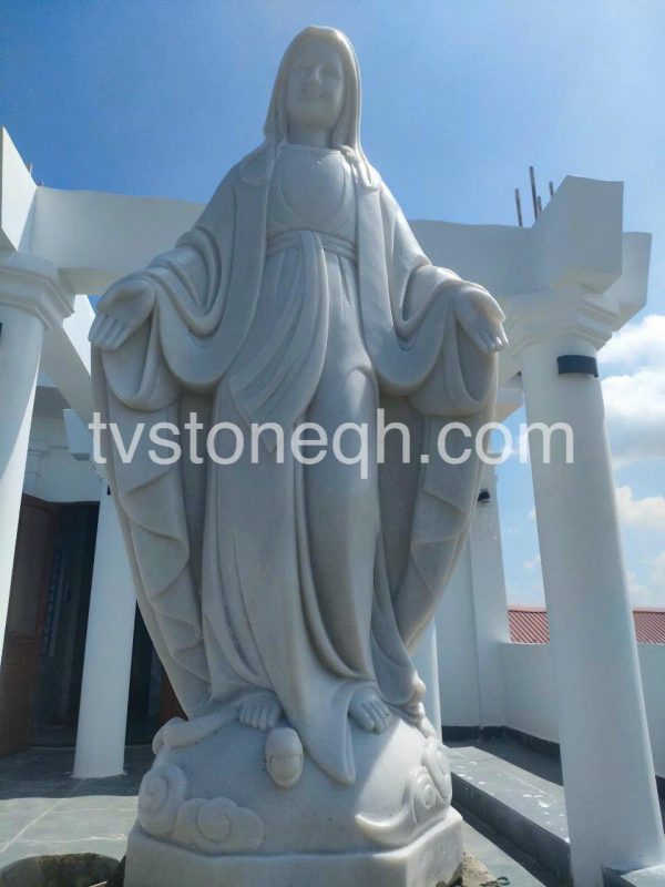 Biển Hiệu Đá Tự Nhiên Cho Nhà Thờ - Tượng Maria