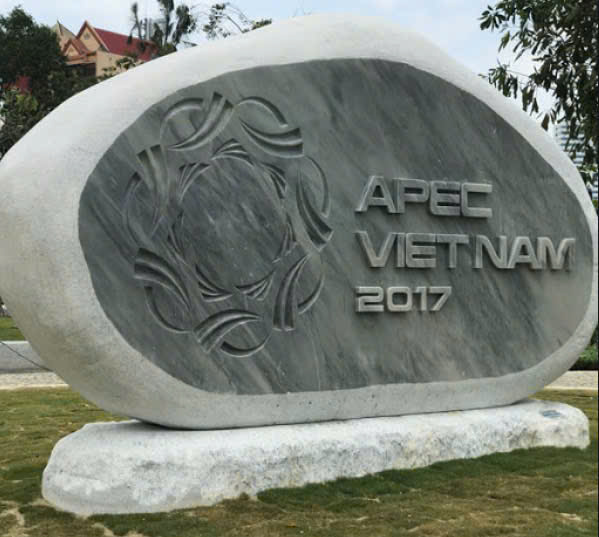 Biển Hiệu Đá Tự Nhiên Apec Việt Nam 2017