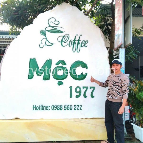 Biển Hiệu Đá Tự Nhiên Quán Cafe Mộc