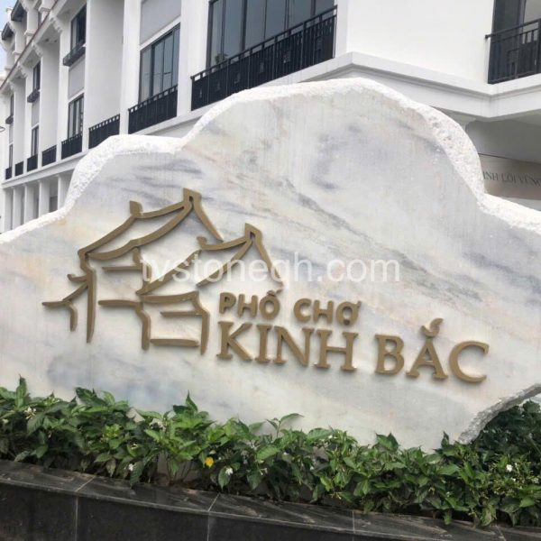 Biển Hiệu Đá Tự Nhiên Phố Chợ Kinh Bắc